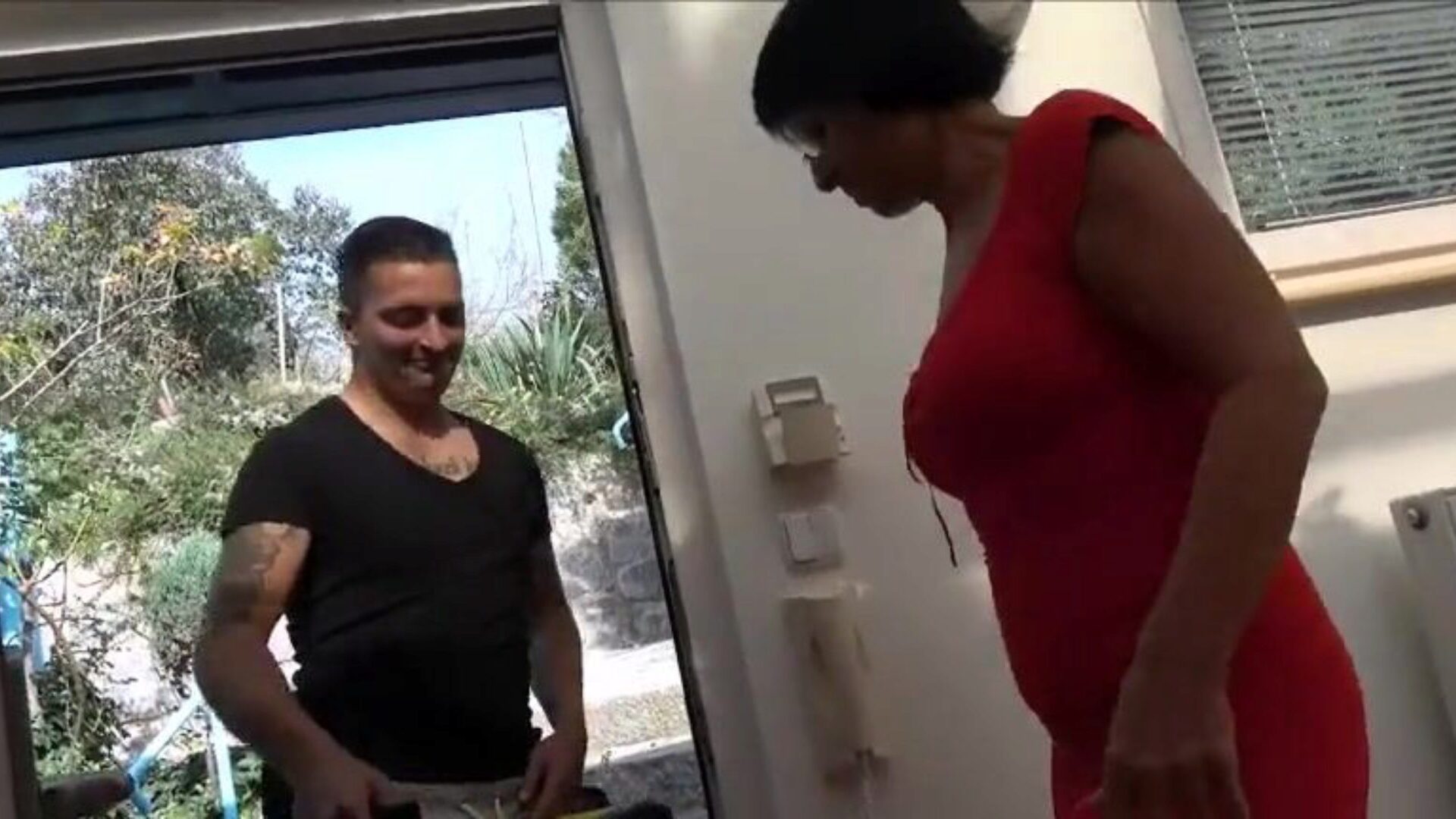 Hot Milf and Old Granny Share 1 Cock