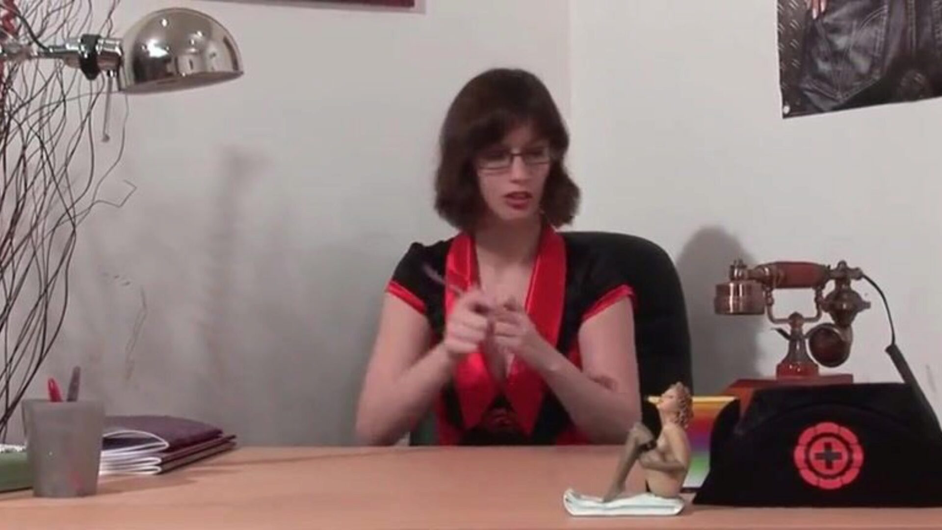 Large breasted dilettante therapist firm buggered on her desk